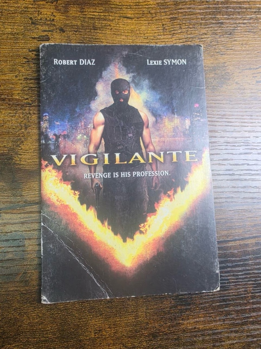 Vigilante DVD— Black with Fiery Yellow-Orange Accent